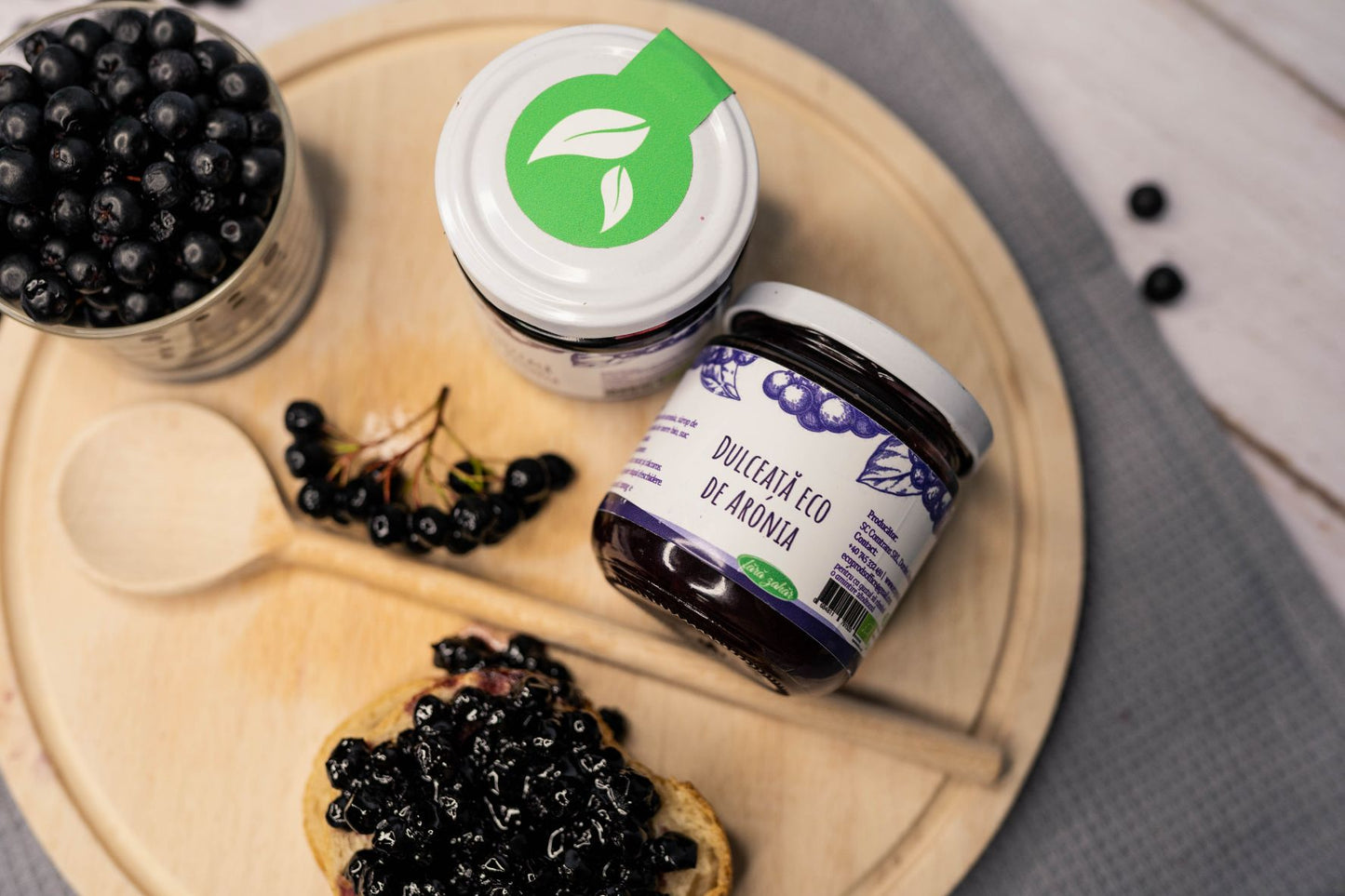 Dulceață de Aronia ecologică fără zahăr 200 g
