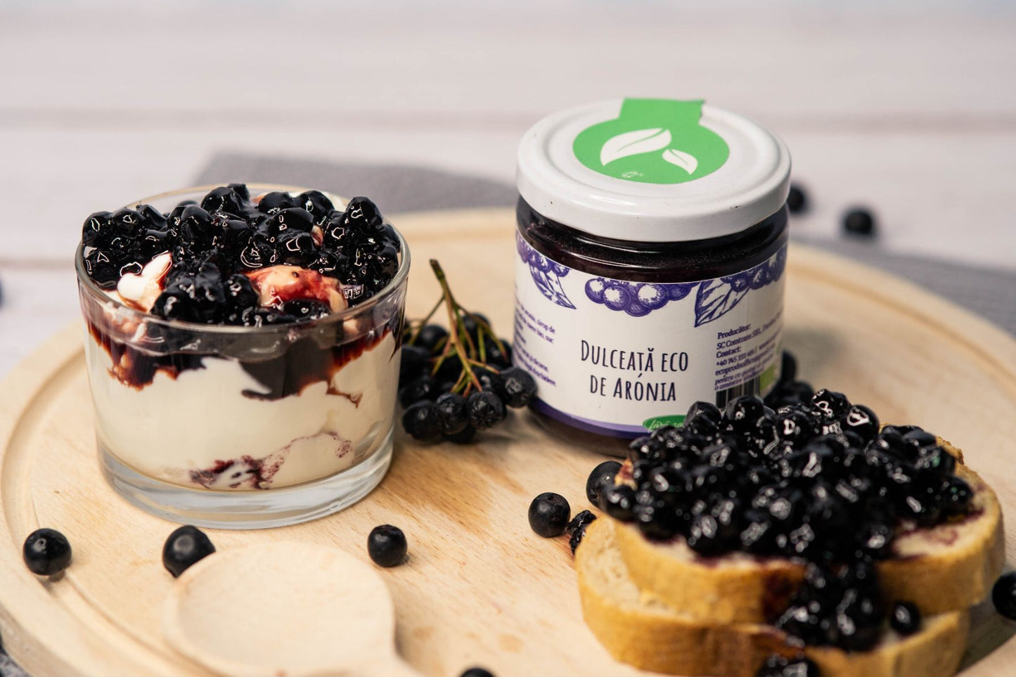 Dulceață de Aronia ecologică fără zahăr 200 g