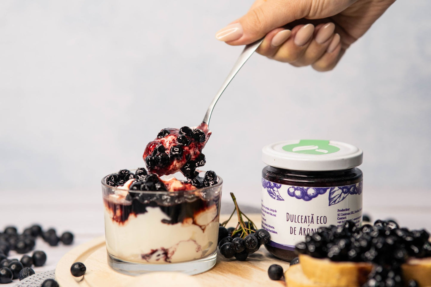 Dulceață de Aronia ecologică fără zahăr 200 g